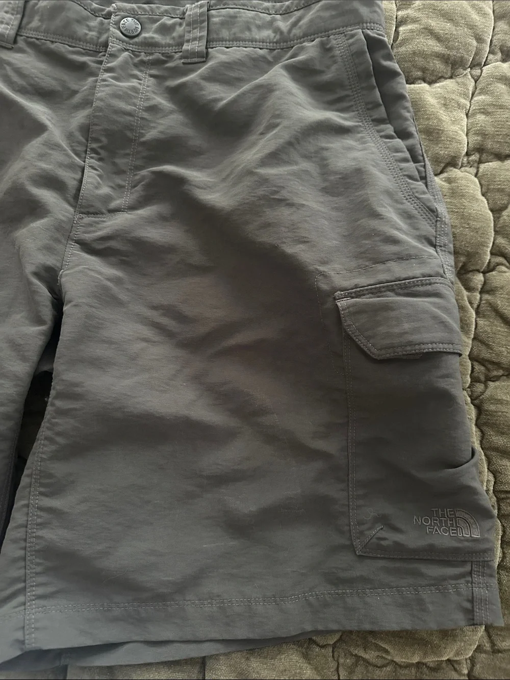 The North Face Men's Cargo Shorts — Dark Gray size 38; 9 1/2 inseam